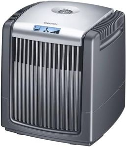 Beurer LW 230 Air Washer, Humidifier and Air Purifier in One Device, for Rooms up to 40 m², Washes House Dust, Pollen, Pet Hair and Odours from the Air, Black