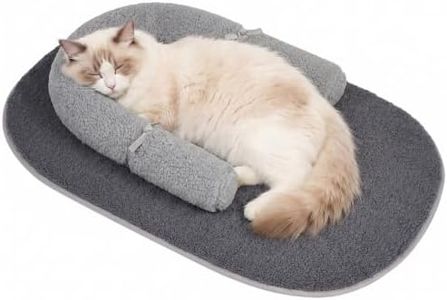 Pawfun Cat Mat Self Warming Cat Bed with Soft U-Shaped Pillow