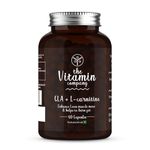 The Vitamin Company CLA + L-Carnitine Capsules 1000mg, Help in Fat Burning & Enhance Lean Muscle Mass, May promote Muscle Growth and Exercise Performance, 60 Capsules