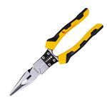 MALFAH ENTERPRISES cutting plier combination long nose 9" inch Sturdy Steel Electrician Special Tool Wire Plier DL101008