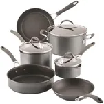Circulon A1 Series with ScratchDefense Nonstick Induction Pots and Pans Cookware Set, Induction Cookware, Kitchen Essentials, 9-Piece, Graphite