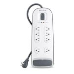 Belkin 8 Outlet Surge Protector with Telephone Protection,White - BV108200-06