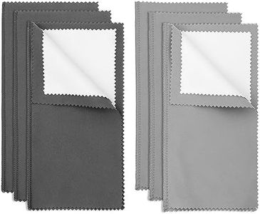 TIESOME 6 Piezas Paño para Pulir Plata, Paño de Limpieza para Joyas de Plata de 4 Capas Paño para Pulir Plata para Joyas de Plata Esterlina y Oro Elimina la suciedad y proporciona un brillo brillante