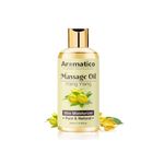 AROMATICO Ylang Ylang Massage Oil. Sunny, Sensual, Floral Fantasy for Date Nights - 300ml. Intimate, Romantic & Arousing Massage Oil for Couples. Non-sticky, 100% Pure & Natural