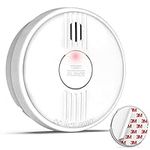 Putogesafe Smoke Alarm for Home, Smoke Detector with 10-year Service Life/ 1-year replaceable Battery, Fire Alarm Battery Operated, Conforms to EN 14604 Standard, photoelectric Smoke Detector,1 pcs