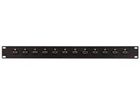 Monoprice 108061 19 inches 12-Port HDMI Interface Patch Panel