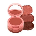 RENEE Glam Stack 3-In-1 Lip & Cheek Tint - Nude 4.5gm - 3 Shades in 1, Rich Creamy Natural Seamless Finish, Smooth & Blendable Formula- Travel Friendly, Quick & Easy to Use