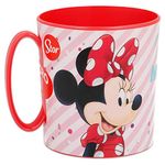 Kids Character Licence Mug 350ML Drinking Re-Usable Plastic Cup Microwave Safe (Minnie Mouse Doll)