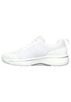 Skechers Performance Women's womens Go Walk Arch Fit - Motion Breeze, White/Silver, 8.5