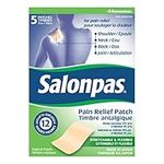 Salonpas 12 Hour Pain Relief Patch, 5 Count (Pack of 1)