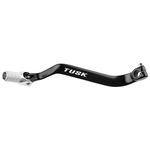 Tusk Folding Shift Lever Black/Silver Tip -Fits: Kawasaki KLR650 1987-2017