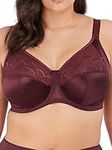 Elomi Women's Plus Size Underwire Full Cup Banded Bra, Raisin, (34) G