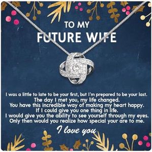 Collier « Bride to Be », cadeau pour elle, collier « To My Future Wife », « To My Future Wife », « To My Wife », « To My Soulmate », « To My Girlfriend » avec superbe boîte et citations sentimentales,