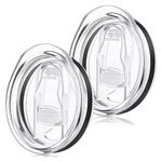 2 Pieces 20 OZ Skinny Replacement Lids Tumbler Splash Resistant Lids Spill Proof for Tumbler Clear Replacement Lids Mouth Travel Cup Mug Dust Proof Eco-Friendly