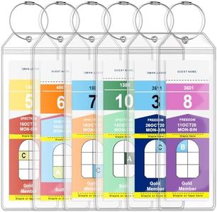 HABGP 6 Pack Cruise Luggage Tags, Clear Luggage Tags Holder for Royal Caribbean Ships & Celebrity, Luggage Bag Tags with Loop for Suitcases Cruise Essentials Must Haves 2024 & 2025