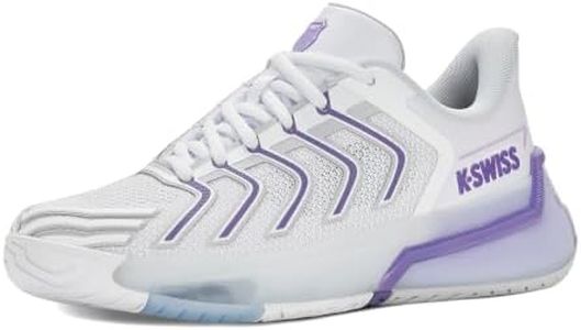 K-Swiss Women's Ultrashot 4 Tennis Shoe, White/Lunar Rock/Purple Haze, 7 M