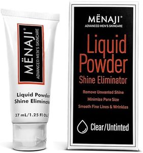 MËNAJI Liquid Powder Shine Eliminator- Moisturizer & Lightweight Liquid Primer Powder for Men - Mens Makeup- Transparent - 1.25 Oz