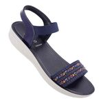 WALKAROO Sandal For Womens|Trendy|Light Weight and Comfortable|Soft Footbed|WL2714 - Navy Blue