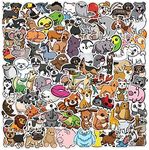 100-Pcs Cute Animal Stickers Cartoo