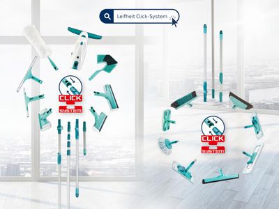 Leifheit Profi XL Mop and Bucket Set – 42cm Microfibre Floor Mop, Turquoise