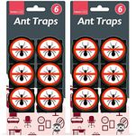 SOL 12pk Ant Traps, Bait Stations for UK Home Indoor and Outdoor Use, Attracts and Quickly Kills, Easy to Use and Dispose, Effective Killer for Pest Control, Ideal for Stopping Infestations