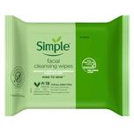 Simple Kind to Skin Cleansing Wipes 6 x Pack of 25 Wipes (150 Wipes)