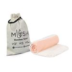 Mush 100% Bamboo Light Weight & Ultra-Compact Turkish Towel Super Soft, Absorbent, Quick Dry,Anti-Odor Bamboo Towel For Bath,Travel,Gym, Swim And Workout (1, New Peach), 250 TC