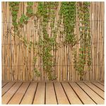 Backyard X-Scapes Jumbo Reed Bamboo Screen Privacy Fence Backyard Divider Decorative Garden Fencing Natural Finish 6 ft H x 16 ft L, (20-BR6)