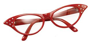 Bristol Novelty Glasses. 50s Women's Style Red Costume Accessories - Women's - One Size