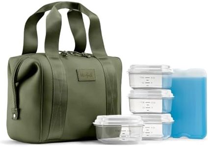 Fit & Fresh Remi Lunch Bag for Women Work – Neoprene Lunch Tote with Containers & Ice Pack, Reusable Meal Prep Lunch Box, Large Capacity, Machine Washable