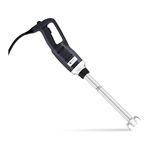 Royal Catering RCSM-500-400 Hand Blender Stick Immersion Mixer (Ergonomic Handle, 500 W, 18,000 RPM, Splash Cover, Rod Length 400 mm, Stainless Steel) Black