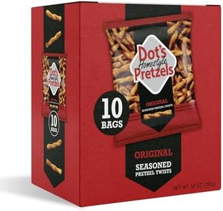 Dot's Pretzels Original Seasoned Pretzel Twists, Healthy Kids Snacks, 1oz Grocery Sized Bag (10 Count)