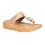 BELLA by Labella Women Fashion Platform Slip On Golden Sandal | Durable | Stylish | Comfortable | Slip Resistant | Lightweight and Breathable | 8 UK