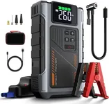 Portable Jump Starter with Air Compressor 4000A Peak with 150PSI Tire Inflator, Jump Box for 12V Car Battery Power Booster Pack (Up 8.0L Gas/6.5L Diesel Engine)