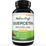 Immune Support Quercetin with Bromelain Supplement- Quercetin 500mg & Bromelain 100mg Per Serving Antioxidant Supplement Joint Support Lung Health and Immunity- Advanced Quercetin Bromelain Supplement