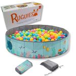 RUGUIES-Ball Pit for Baby- Ball Pits for children under 3 years old- Portable and Folding Ball Pool- Big Toddler Ball Pit- For indoor and Outdoor- Waterproof 31x10"/80x26cm (Balls not included).