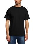 Hanes Men's USA Beefy-T T-Shirt, Black, Large