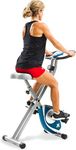 XTERRA Fitness FB150 Folding Exercise Bike, Silver, 31.5L x 18W x 45.3H in.