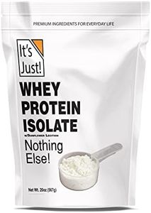 It's Just! - Whey Protein Isolate (Unflavored), Grass-Fed Dairy Cows, Product of United Kingdom, 30g Protein (Unflavored, 1.25 Pound)