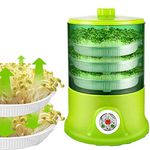 Intelligent Bean Sprouts Machine Grow Automatic Large Capacity Thermostat Green Seeds Growing Automatic Bean Sprout Machine Power-Off Memory Function Sprouter 110-220V.