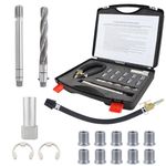 Kefly 38900 Two Valve Tool Kit, Spark Plug Thread Repair Kit with 10*M14-1.25 Steel Alloy Inserts, Used On 4.6L, 5.4L and 6.8 V-10 Two Valve Engines,Compatible with Ford Years 1996 to 2003