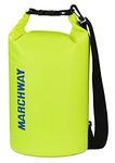 MARCHWAY Floating Waterproof Dry Bag 5L/10L/20L/30L/40L, Roll Top Sack Keeps Gear Dry for Kayaking, Rafting, Boating, Swimming, Camping, Hiking, Beach, Fishing (Bright Yellow, 30L)