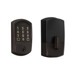 Schlage Encode Smart WiFi Deadbolt Lock for Front Door - Keyless Entry with App or Touchscreen - Compatible with Alexa, Hey Google, & Airbnb - Create Codes for Guests - Aged Bronze