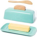 Butter Dish with Lid and Knife Cera