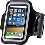 [2pack] iPhone X /8/7 / 6S / 6 / 5S / 5c Sports Armband,CaseHQ case Great for Running,Workouts or Any Fitness Activity, Strap for Stores Cash, Cards and Keys. Fits Smartphone 4.5"-5.2" -Black