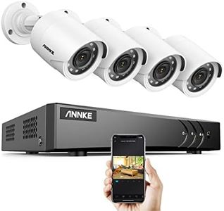 ANNKE Kit Caméra de Surveillance Filaire,4 Caméras 1080p et 3K Lite 8CH DVR, Kit de Vidéosurveillance 2MP, Vision Nocturne 30M, Détection de Personne/Véhicule, Accès à Distance et Alarme par E-Mail