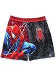 Marvel Avengers Superheroes Men's Boxer Lounge Shorts, Red/Black, XX-Large