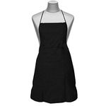 Kuber Industries Apron with 1 Front Pocket (Black)-50KM0753