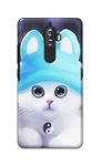 PRINTFIDAA® Chinese Cutie Kitten Cat Big Eyes Lovely Girl Ears Printed Designer Hard Back Case for Lenovo K8 Plus (5.2") Back Cover -(F8) VNS2221