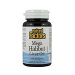 Natural Factors Mega Halibut Liver Oil - 180 softgels